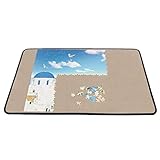 Becko Jigsaw Puzzle Board Portable Puzzle Mat for Puzzle Storage Puzzle Saver, Non-Slip Surface, Up to 1000 Pieces (Khaki)
