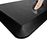 Sky Solutions Oasis Anti Fatigue Mat - Cushioned 3/4 Inch Comfort Floor Mats for Kitchen, Office & Garage - Padded Pad for Office - Non Slip Foam Cushion for Standing Desk (20' x 32', Black)
