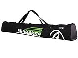 BRUBAKER Padded Ski Bag Skibag CARVER CHAMPION 190 cm / 74 3/4' Black Green