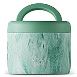S'well S'nack Stainless Steel Food Container - 24 Oz - Peppermint Tree - Double-Layered Insulated Bowls Keep Food Cold for 12 Hours and Hot for 7 - BPA-Free