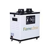 FumeClear Laser Fume Extractor Multilayer Filtration (12 PCS Filter) 210W Strong Suction Soldering Fume Extractor For Laser Welding Nail Dust Collector Hair Salon Eyelashes Extension