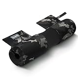 Barbell Pad Hip Thrust Pad Fitness Foam Cover Velcro Cushion Olympic Bar Weight Lifting Glute Bridge and Lunges Workout Attachment Shoulder Neck Protective Support Camo