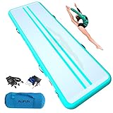 ALIFUN Tumbling Track Mat 10ft 13ft 16ft 20ft Tumble Track Thick 4-8 Inches Gymnastics Tumbling Mat Inflatable Training Track Mat with Electric Air Pump