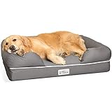 PetFusion Ultimate Dog Bed, Orthopedic Memory Foam, Multiple Sizes/Colors, Medium Firmness Pillow, Waterproof Liner, YKK Zippers, Breathable 35% Cotton Cover, Cert. Skin Safe, 3yr Warranty