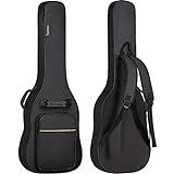 CAHAYA Electric Guitar Bag Gig Bag 6mm Padding Backpack Padded Soft Guitar Case Black CY0226