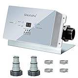 Saltwater Pool System, Westaho Salt Chlorine Generator with USA Titanium Cell, Designed for Above Ground Pools Up to 15,000 Gallons, Keeps Pool Water Clear with Less Maintenance, IP 66 Waterproof