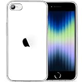 JJGoo Compatible with iPhone SE Case 2022/2020, Compatible with iPhone 7 8 Case Clear Soft Transparent Shockproof Protective Slim Thin Bumper Phone Cover
