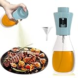 Olive Oil Sprayer for Cooking, 200ml glass Olive oil sprayer Mister, cooking oil sprayer, Oil Spray Bottle, canola oil sprayer, air fryer for Salad Making, Baking, Frying, BBQ, Grilling Kitchen Tools