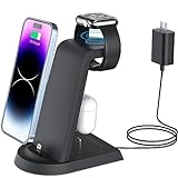 3 in 1 Charging Station for iPhone 14 13 12 11 X Pro Max & Apple Watch Wireless Charger Stand Dock for AirPods Multiple Apple Devices