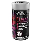 ONE® Flex™ Condoms︱Condoms Made with Graphene, The World's Thinnest & Strongest Material︱Ultra Thin, Flexible, Strong︱Nontoxic, Vegan, Non-GMO︱Pleasure-Enhancing Next Generation Condoms | 10 Count