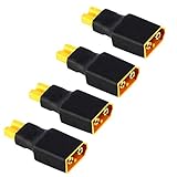 FLY RC 4pcs No Wires XT60 Male to XT30 Plug Female Adapter Wireless Connector for RC FPV Drone Car Lipo NiMH Battery Charger ESC