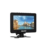 Milanix 7” Rechargeable Small Portable TV with LCD Widescreen Display, 2-Way Stand, Digital Tuner, and High-Power Antenna for Camping, Car Travel, and RV, USB and SD Card Slot, FM Radio, AV Input