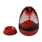 Forart Liquid Hourglass Sand Timers Volcanic Eruptions Floating Sand Hourglass Timer Science Volcanic Calming Sensory Soothing Sand Desktop Ornament (2Minutes)