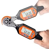 Mini Digital Torque Wrench,3/8-inch Drive with Buzzer & LED, 1.33-44.25 ft-lbs(1.8-60 Nm),4rd New Gen High Precision Electronic Torque Wrenches Bike Car Repairing Tool Calibrated