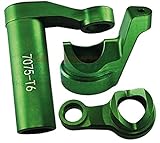 GPM Upgrades 7075-T6 Aluminum Steering Assembly for 1/8 4WD Sledge Monster Truck（95076-4） RC Cars (Green)