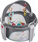 Fisher-Price Baby Portable Bassinet and Play Space On-the-Go Baby Dome with Developmental Toys and Canopy,Color Climbers (Amazon Exclusive)