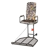 Guide Gear Deluxe Hang-On Tree Stand Chair for Hunting Cushion Seat Hunt Gear Equipment Accessories, Camo