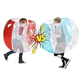 2 Packs Inflatable Bumper Balls for Kids, Body Sumo Zorb Balls, Human Hamster Bubble Balls for Kids Outdoor Sports Games