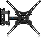 Full Motion TV Wall Mount Bracket Articulating Arms Swivels Tilts Extension Rotation for Most 13-55 Inch LED LCD Flat Curved Screen TVs, Max VESA 400x400mm up to 66lbs by Pipishell