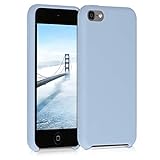 kwmobile TPU Silicone Case Compatible with Apple iPod Touch 6G / 7G (6th and 7th Generation) - Case Soft Flexible Protective Cover - Light Blue Matte
