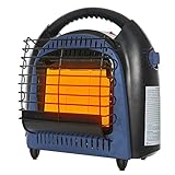 BLUU Propane Heater with Fan for Outdoor and Indoor Use 20,000 BTU with Thermostat, Heaters Great for Camping, Patio, Tent & Garage, Tip-Over & Overheat Protection for Safe CSA Compliance (Blue)