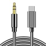 USB C to 3.5mm Audio Aux Jack Cable, USB C to 3.5mm Headphone Audio Cord Car Stereo Aux Cable Compatible with iPhone 15/15 Pro Max, Google Pixel 8/8Pro/7/7Pro/6, Galaxy S23/S23 Ultra/S22+/S21+/S21FE