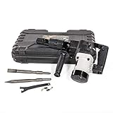 XtremepowerUS Demolition Electric Hammer Jack Hammer Handle 1000W Concrete Breaker Flat and Point Chisel Bits with Case