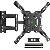 USX MOUNT UL Listed TV Wall Mount for Most 26-60 Inch TVs, TV Mount Rotating Swivel Tilt Center Corner Design on Single Stud, TV Brackets for Wall Mount Up to 77 lbs Max VESA 400x400mm