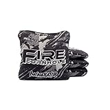 FIRE CORNHOLE | Incinerator | ACL Pro Approved | Weather Resistant | Professional Quality | Set of 4 (Black)