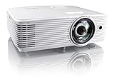 Optoma EH412ST Short Throw 1080P HDR Professional Projector | Super Bright 4000 Lumens | Business Presentations, Classrooms, or Meeting Rooms | 15,000 Hour lamp Life | Speaker Built in | Portable