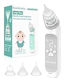 Koalababy Large Flow Electric Nasal Aspirator, Newest Nose Sucker for Baby, Nose Cleaner for Toddlers with 3 Suction Levels, Soothing Music and Light