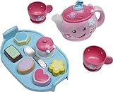 Fisher-Price Laugh & Learn Toddler Toy Sweet Manners Tea Set With Music And Lights For Educational Pretend Play Ages 18+ Months