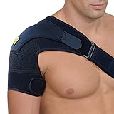 FIGHTECH Shoulder Brace for Torn Rotator Cuff for Men and Women - 4 Sizes - Support & Pain Relief (Black, Large/X-Large)