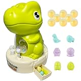Dinosaur Mini Claw Machine for Kids with 14 Tiny Stuff Prizes,Mini Arcade Game Miniature Novelty Toys Suitable for Birthday Gifts for 3,4,5,6,7 Year Old Boys and Girls