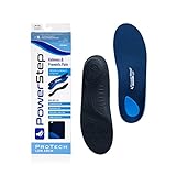 Powerstep ProTech Low Arch - Flat Feet Pain Relief Insole, Low Arch Support Orthotic for Women and Men (M 7-7.5 W 9-9.5)