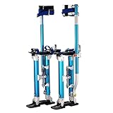 Drywall Stilts - 18 to 30-inch Lightweight Aluminum Stilts for Adults - For Putting Up Drywall, Wallpaper, Painting, or Electrical by Stalwart (Blue)