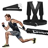 YNXing Sled Harness Workout Resistance and Assistance Trainer Physical Training Resistance Rope Kit Improving Speed, Stamina and Strength (6.6FT)