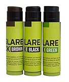 HME Glare-Reducing Face Paint Sticks - Long-Lasting Easy-to-Use Concealment Camouflage Makeup for Hunting, 3 Colors (Black, Brown, Green)
