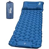 HiiPeak Sleeping Pad for Camping- Ultralight Inflatable Sleeping Mat with Built-in Foot Pump & Pillow, Upgraded Compact Camping Air Mattress for Camping, Backpacking, Hiking