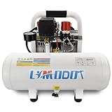Limodot Air Compressor, Ultra Quiet Air Compressor, Only 60dB, 2 Gallon Air Tank, Dual Couplers Supports Two Users, Fast 20s Recovery, Oil-Free, Ideal For Shop, Garage, Car, Pneumatic Tools