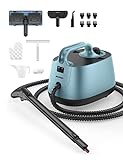 Steamer for Cleaning, Aspiron Multipurpose Portable Canister Steamer with 21 Accessories, Chemical-free, Steam Cleaner Carpet and Upholstery Floors Car Kitchen Tiles, 1.5L Capacity