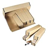 Golden State Art, Archival Slide Storage Box, Acid-Free Metal Edge Organizer With 6 Inner Slide File Cases, Holds Up to 840 Slides, For Storing Photos Negatives and Films, 15.5' x 11.5' x 3' (Tan)