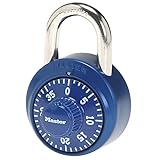 Master Lock Combination Locker Lock, Combination Padlock for Gym and School Lockers, Colors May Vary, 1530DCM