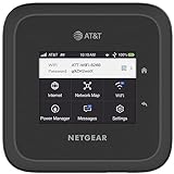 NETGEAR Nighthawk M6 Pro, 5G and 4G LTE Mobile Hotspot Router with 2.8 inch Touchscreen, Ethernet, Wi-Fi 6E, up to 32-Devices (AT&T Unlocked For Global, Verizon, T-Mobile) MR6500 (Black) (Renewed)