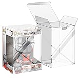 24 Pack Protectors Case Compatible with Funko- 4' Inch Pop Vinyl Figures, Crystal Clear Protectors, Heavy Duty Display Box w/ Protective Film & Locking Tab