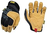 Mechanix Wear: Material4X Padded Palm Work Gloves (Medium, Brown/Black)