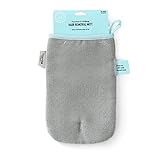 MARTHA STEWART - Pet Hair Removal Mitt | Elegant Dog Hair Remover Mitt for Clothing & Furniture| Reusable Dog Fur Remover for Furniture & Clothes in Gray and Turquoise, Machine Washable (FF18765)
