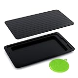 Ace and Olive Meat Defrosting Tray with Drip Pan - Quick Defrosting Board for Thawing Frozen Meat - Rapid Thaw Mat to Defrost Meat -Defrosting Mat for Frozen Meat - Meat Thawing Board - Thawing Tray