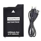 Pickle Power PSP 1000 Battery, 1800mAh 3.6V Lithium Ion Battery with PSP Cable for Sony PSP 1000 PSP-110 (1001, 1002, 1003, 1004, 1005, 1006, 1007, 1008, 1010), PSP Fat Console