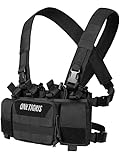 OneTigris Vulture Chest Rig, MOLLE Chest Rigs Tactical for Outdoor, Black